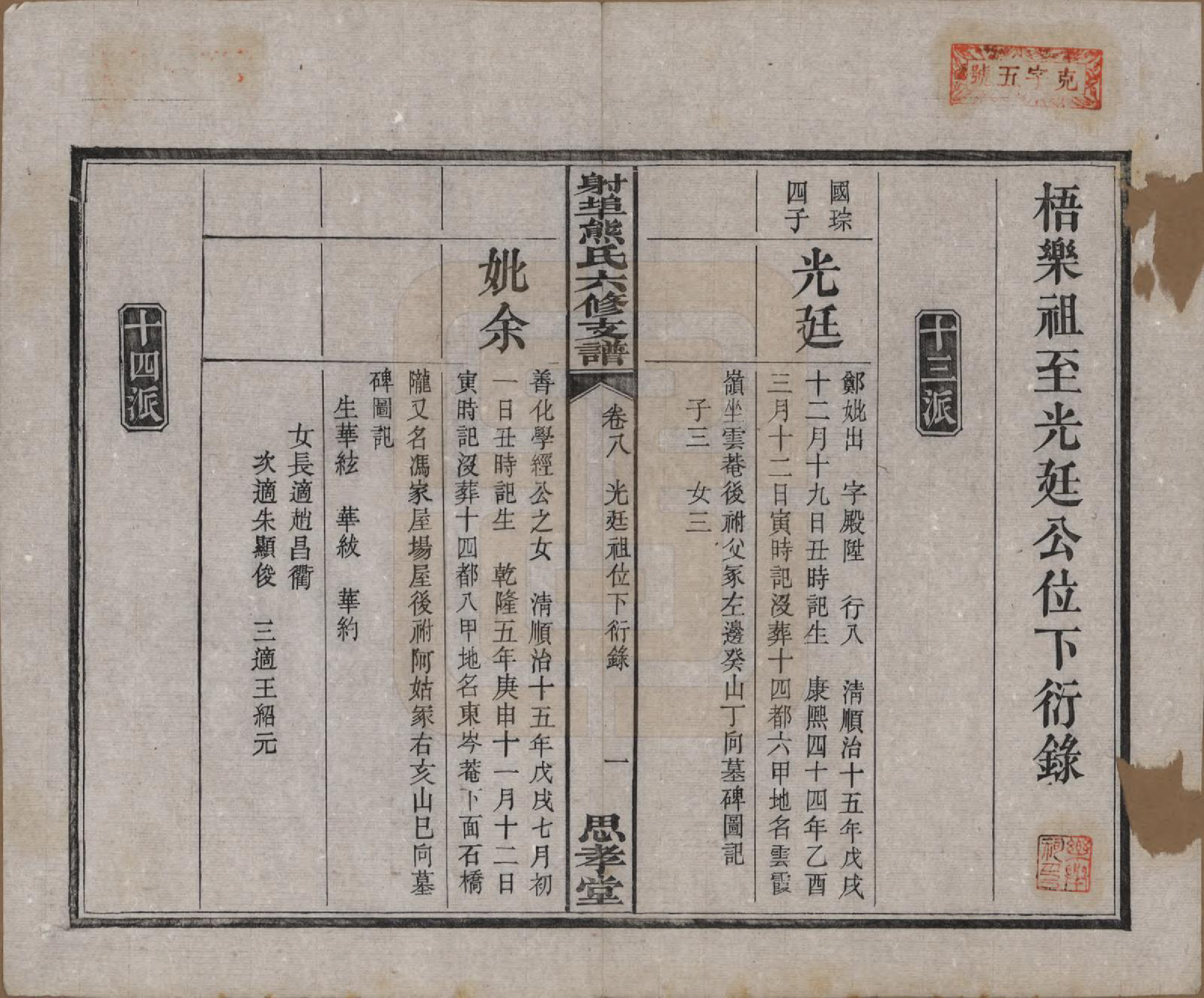 GTJP1806.熊.湖南湘潭.中湘射埠熊氏六修支谱十八卷.民国三年（1914）_008.pdf_第1页