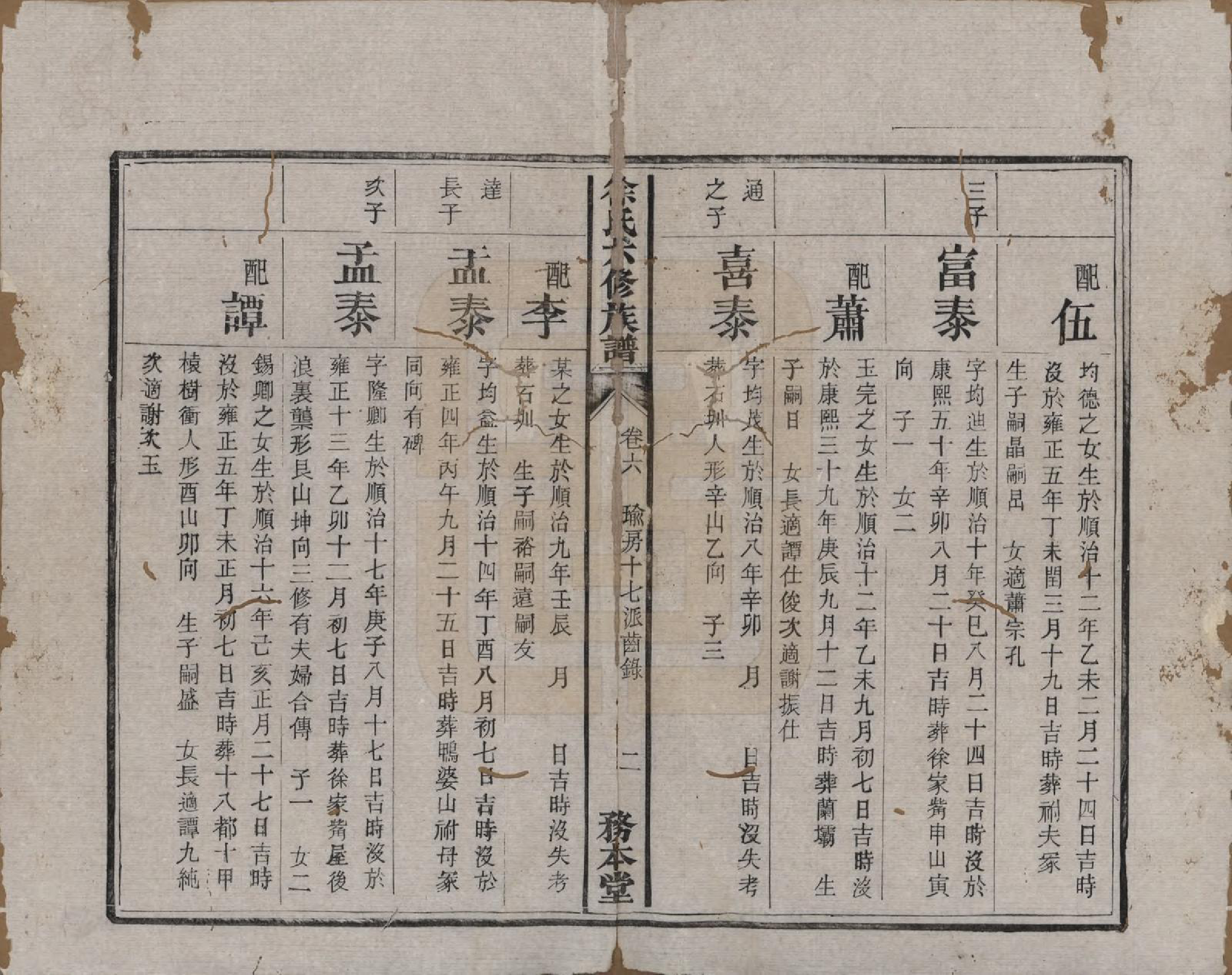 GTJP1859.徐.湖南湘潭.黄龙桥徐氏六修族谱十六卷.清光绪二十六年（1900）_006.pdf_第2页