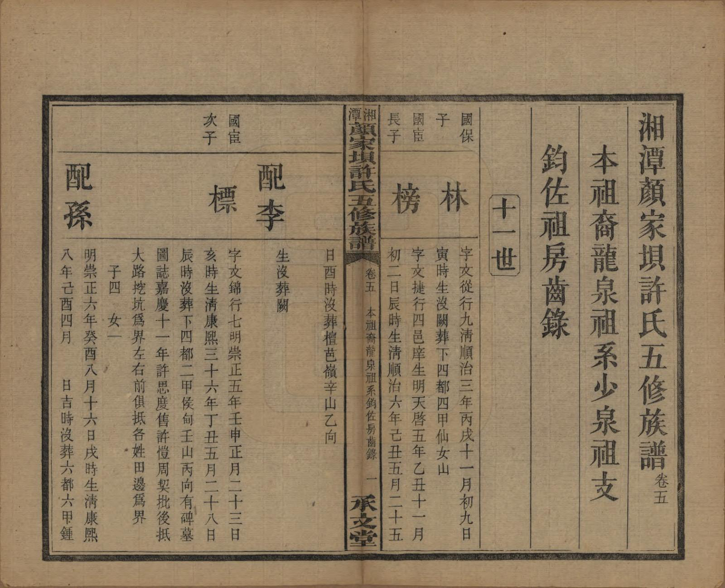 GTJP1904.许.湖南湘潭.湘潭顾家坝许氏五修族谱十六卷首一卷末一卷.民国三十六年（1947）_005.pdf_第1页