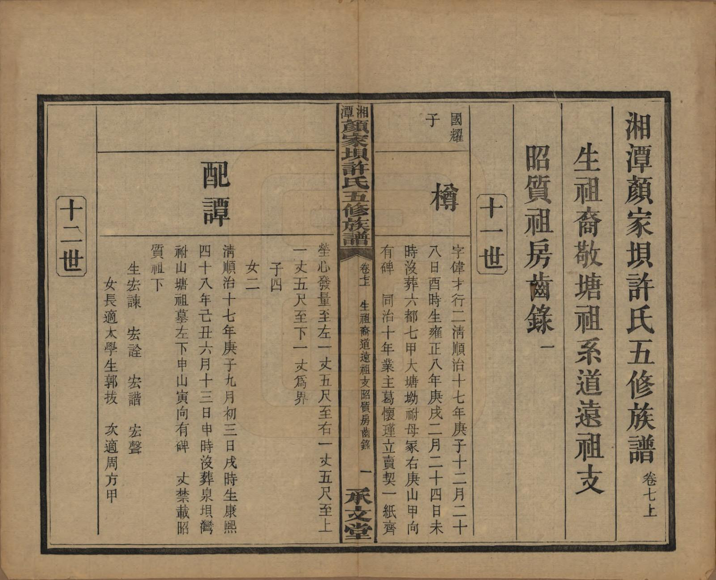 GTJP1904.许.湖南湘潭.湘潭顾家坝许氏五修族谱十六卷首一卷末一卷.民国三十六年（1947）_007.pdf_第1页