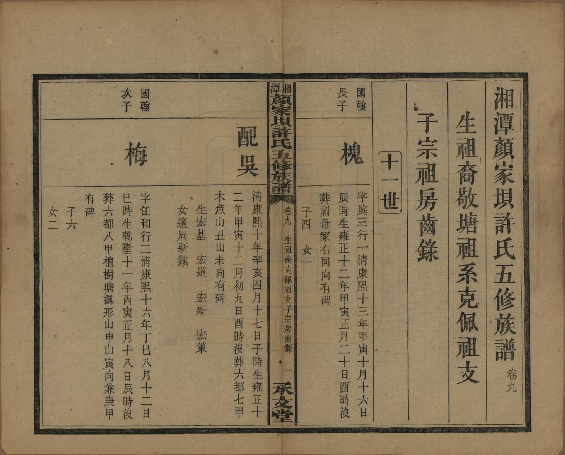 GTJP1904.许.湖南湘潭.湘潭顾家坝许氏五修族谱十六卷首一卷末一卷.民国三十六年（1947）_009.pdf_第1页