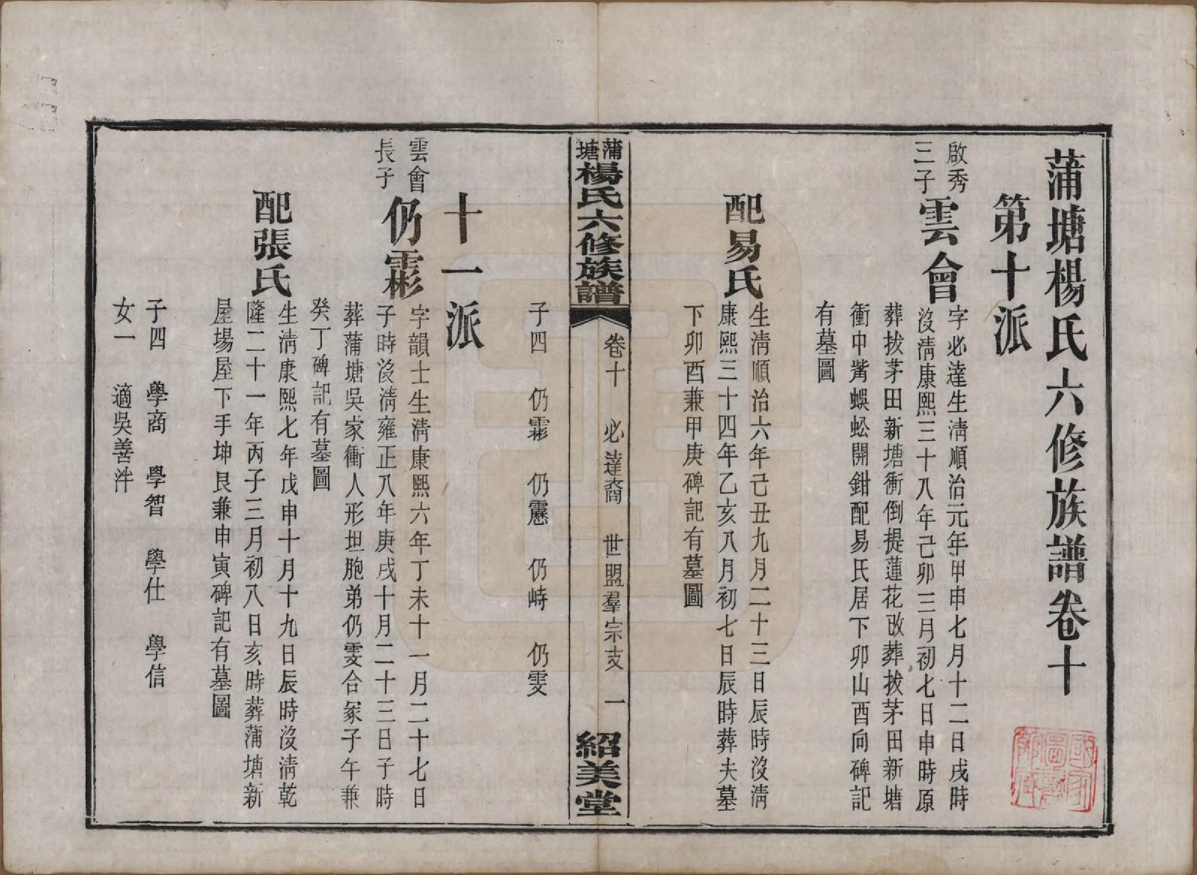 GTJP1941.杨.湖南长沙.蒲塘杨氏六修族谱.民国18年[1929]_010.pdf_第1页