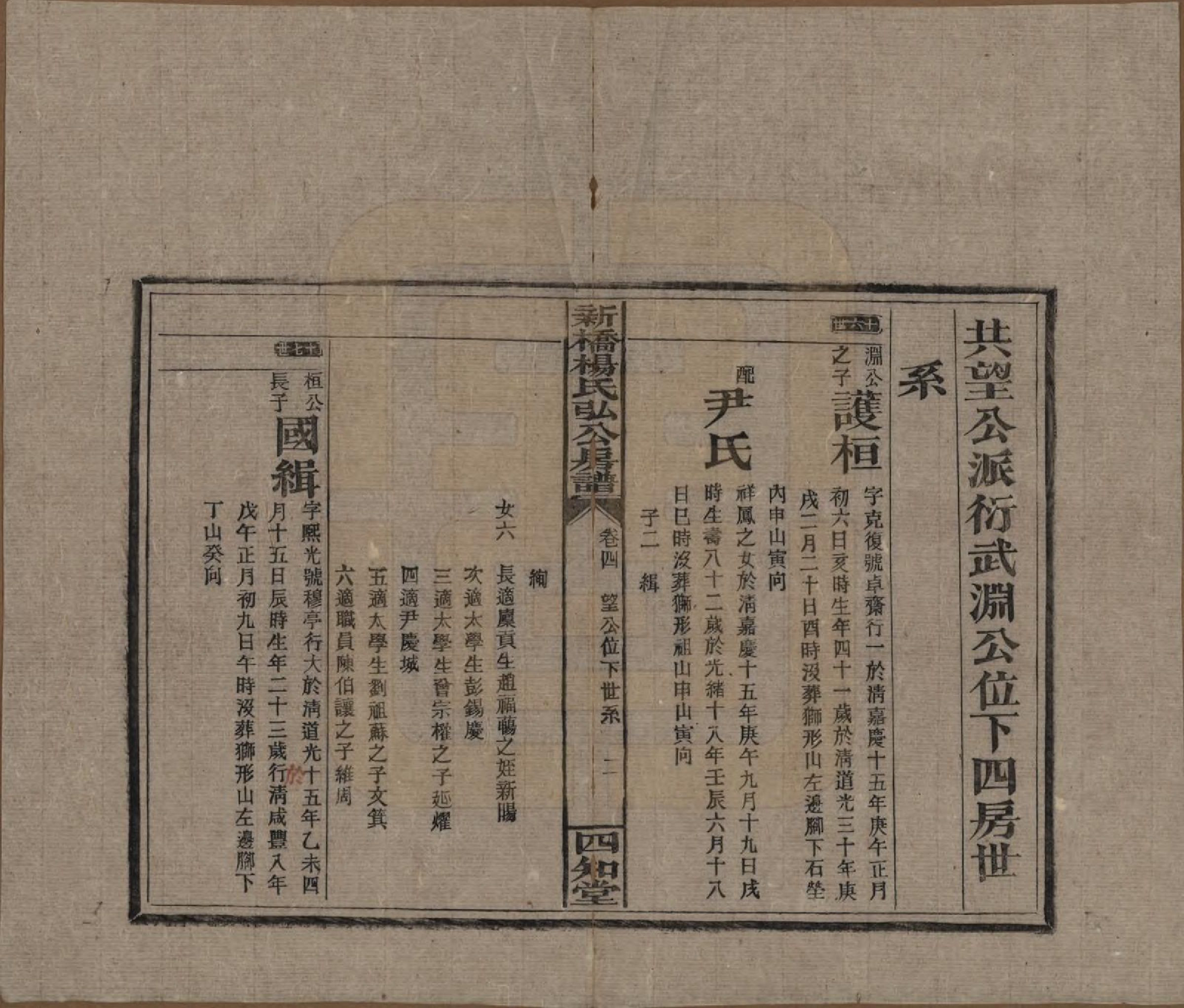 GTJP1942.杨.湖南邵东.新桥杨氏弘公房谱.民国28年[1939]_004.pdf_第2页