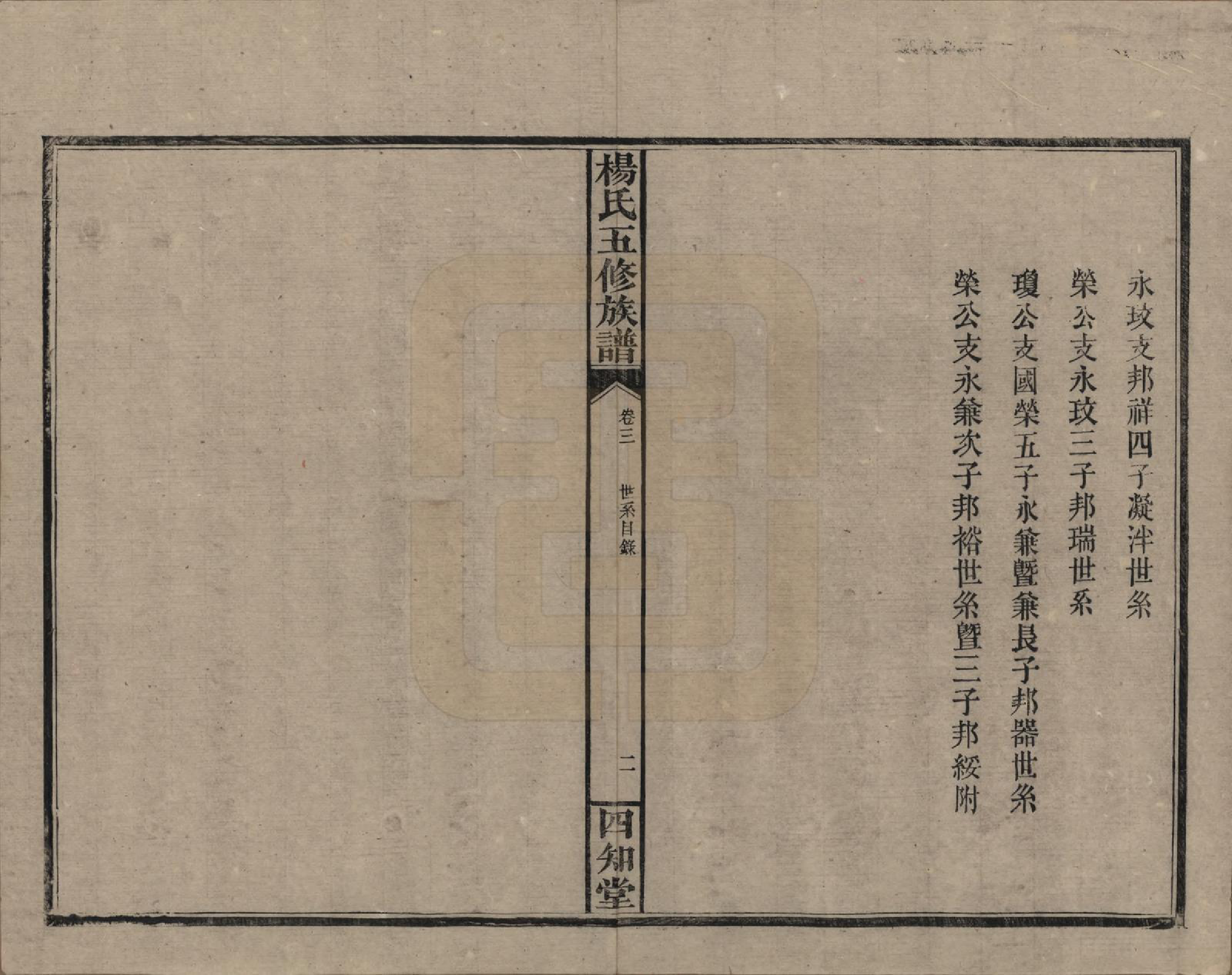 GTJP1944.杨.湖南益阳.杨氏五修族谱.民国30年[1941]_003.pdf_第2页