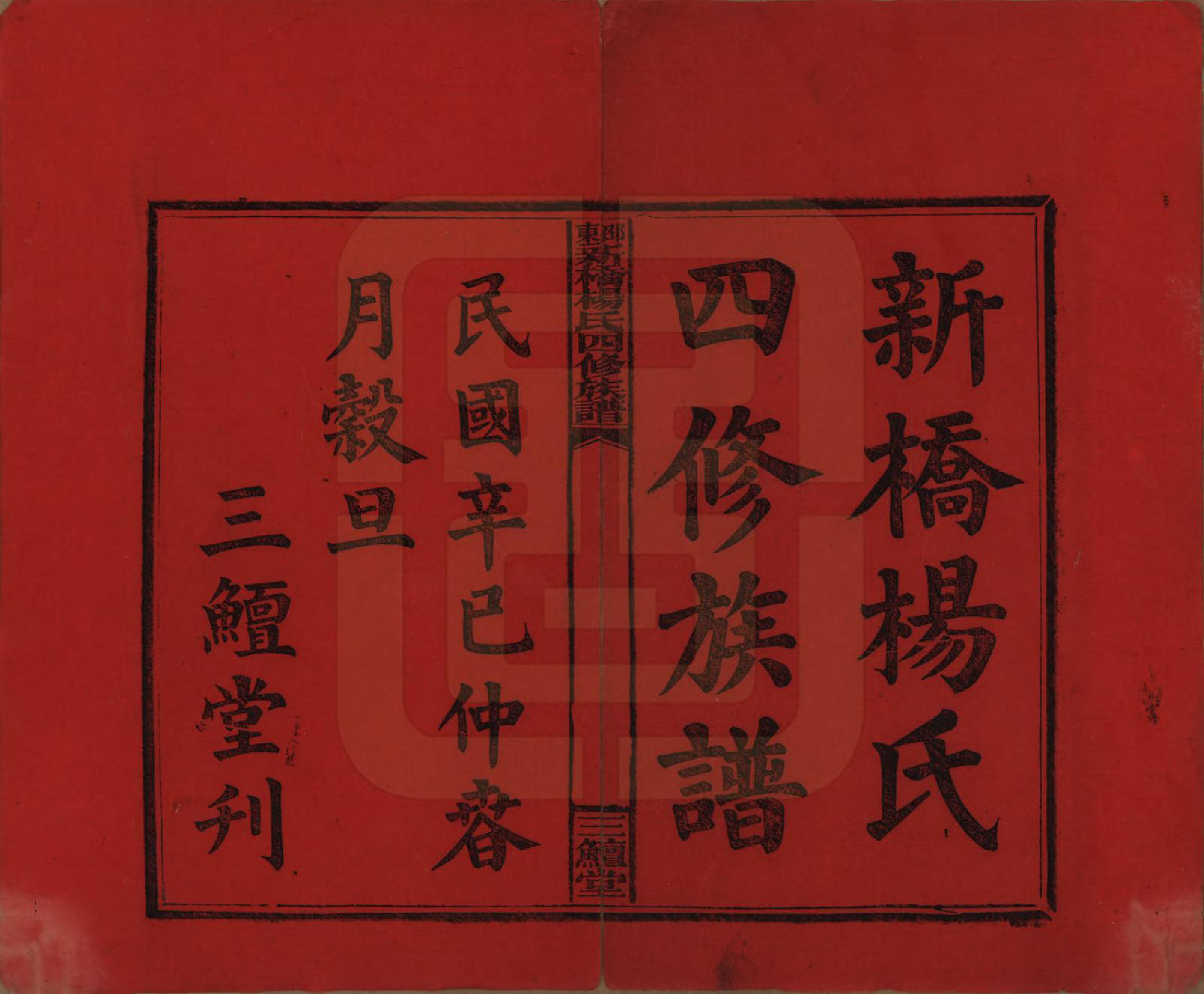 GTJP1945.杨.湖南邵阳.邵东新桥杨氏四修族谱.民国30年[1941]_001.pdf_第2页