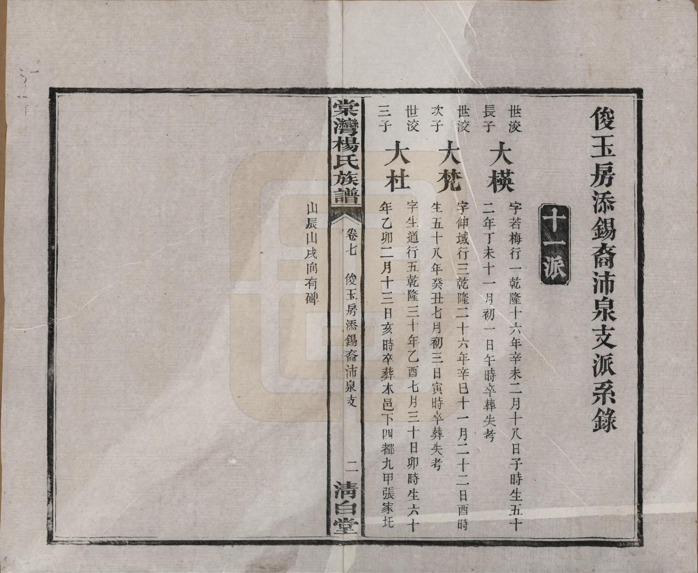 GTJP1973.杨.湖南湘潭.中湘棠湾杨氏六修谱二十卷.民国十五年（1926）_007.pdf_第3页