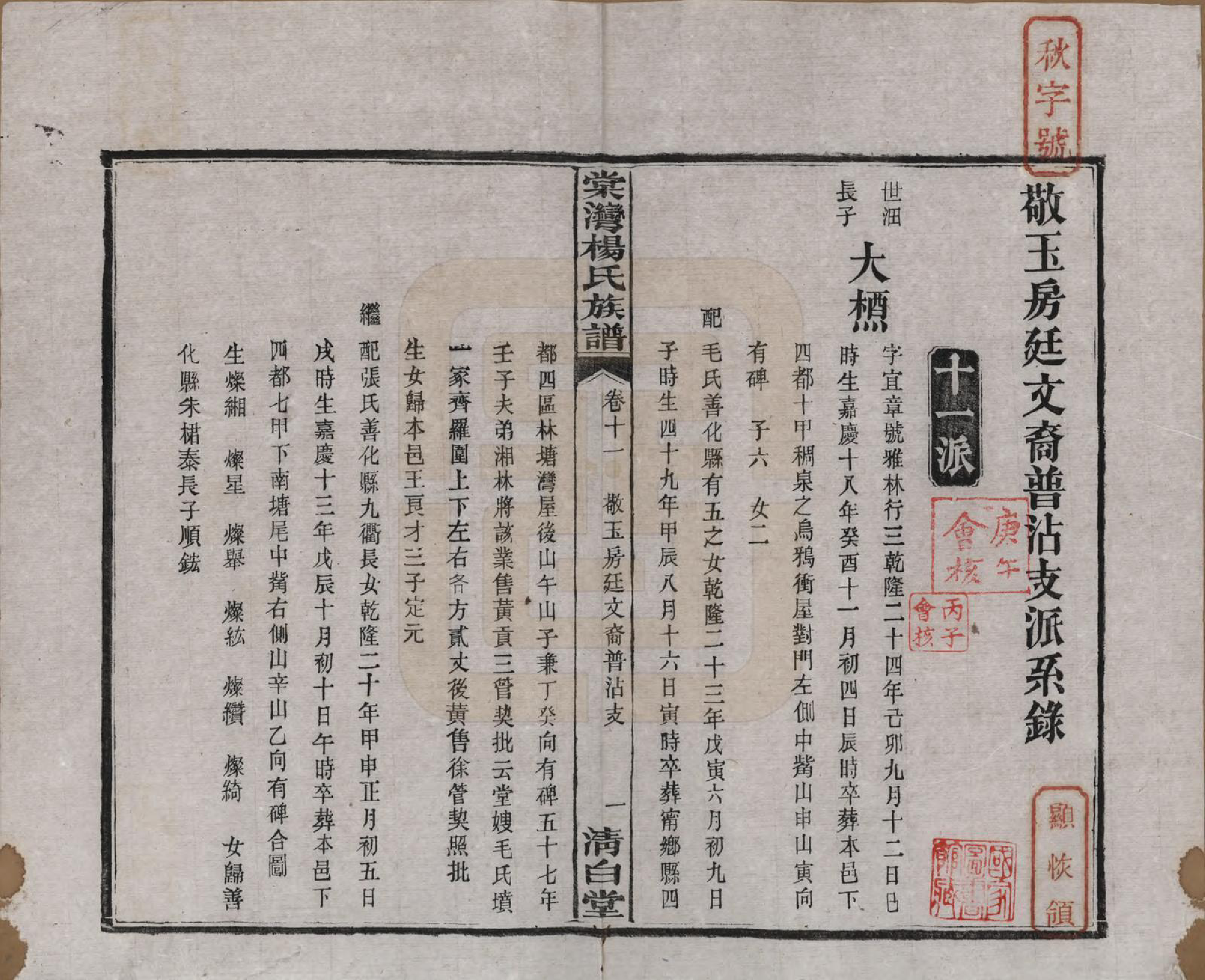 GTJP1973.杨.湖南湘潭.中湘棠湾杨氏六修谱二十卷.民国十五年（1926）_011.pdf_第2页