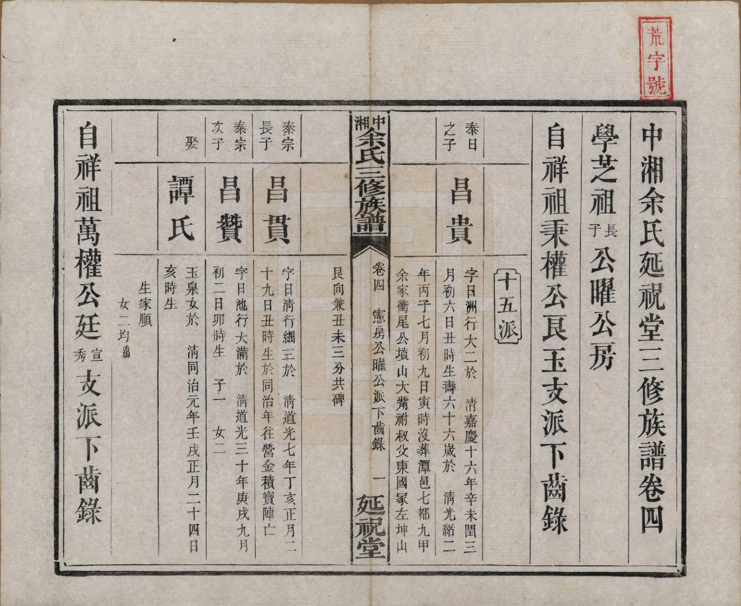 GTJP2040.余.湖南.中湘余氏延祝堂三修族谱十卷.清光绪二十年（1894）_004.pdf_第1页