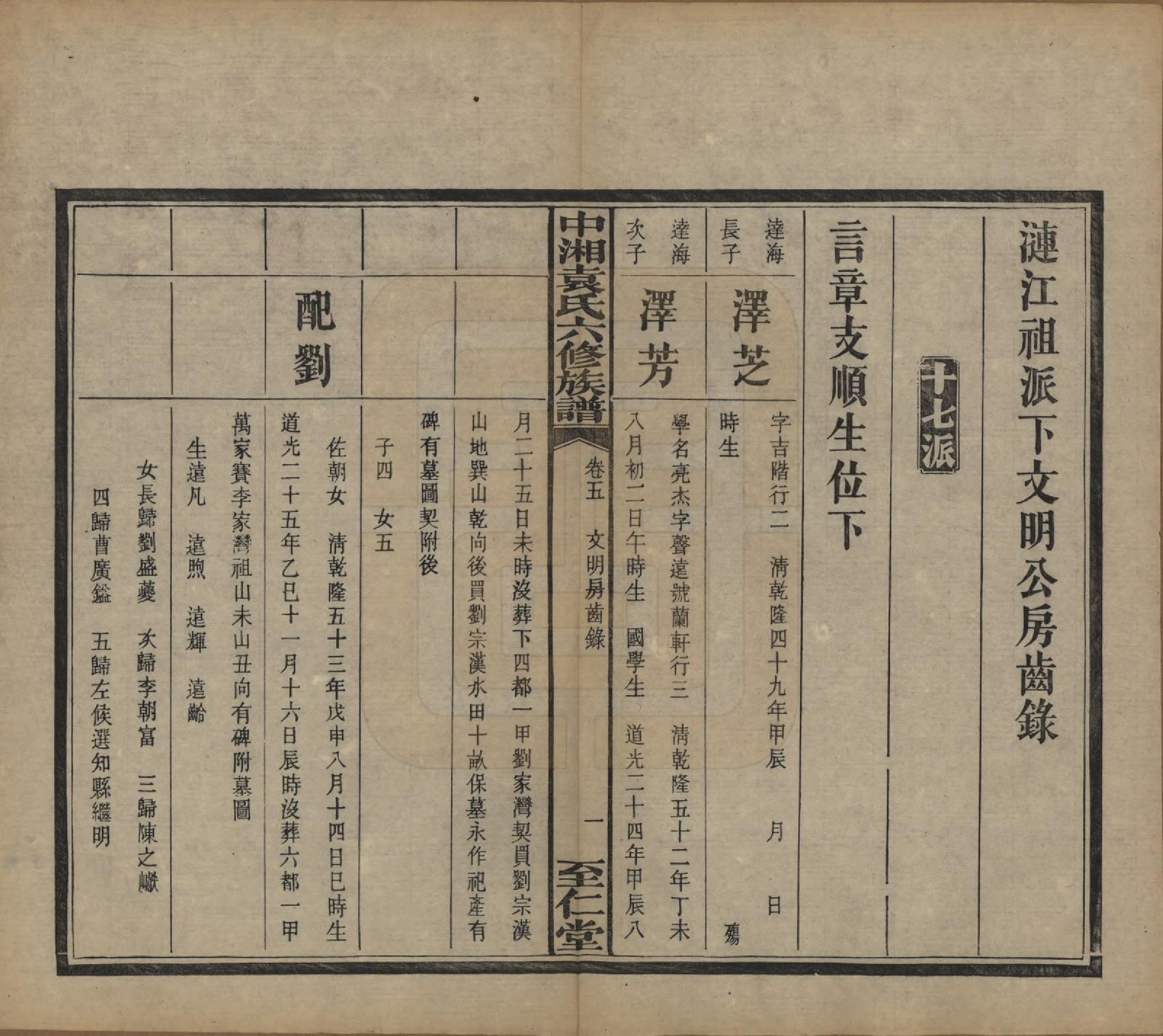 GTJP2062.袁.湖南.中湘袁氏六修族谱十八卷.民国三十二年（1943）_005.pdf_第2页