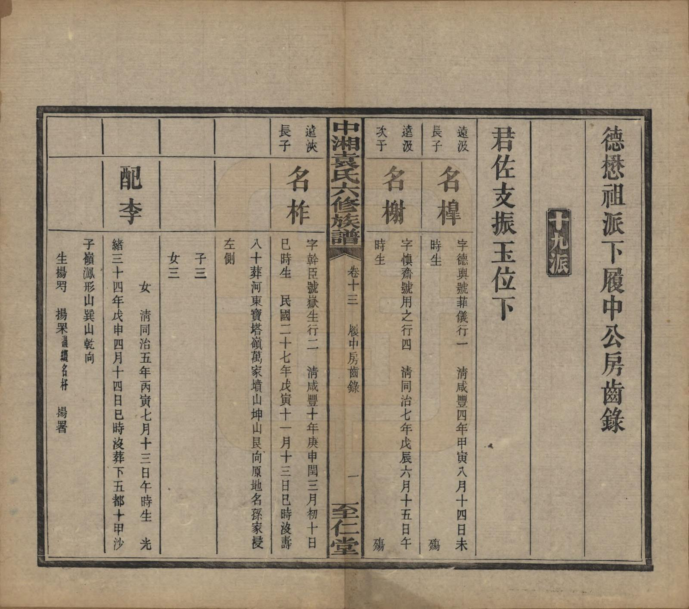 GTJP2062.袁.湖南.中湘袁氏六修族谱十八卷.民国三十二年（1943）_013.pdf_第2页