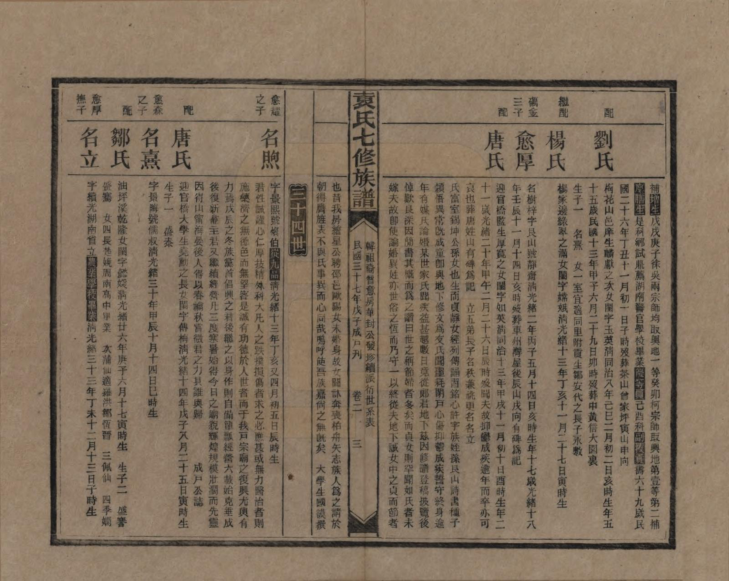 GTJP2064.袁.湖南.袁氏成户七修族谱.民国三十七年（1948）_002.pdf_第3页