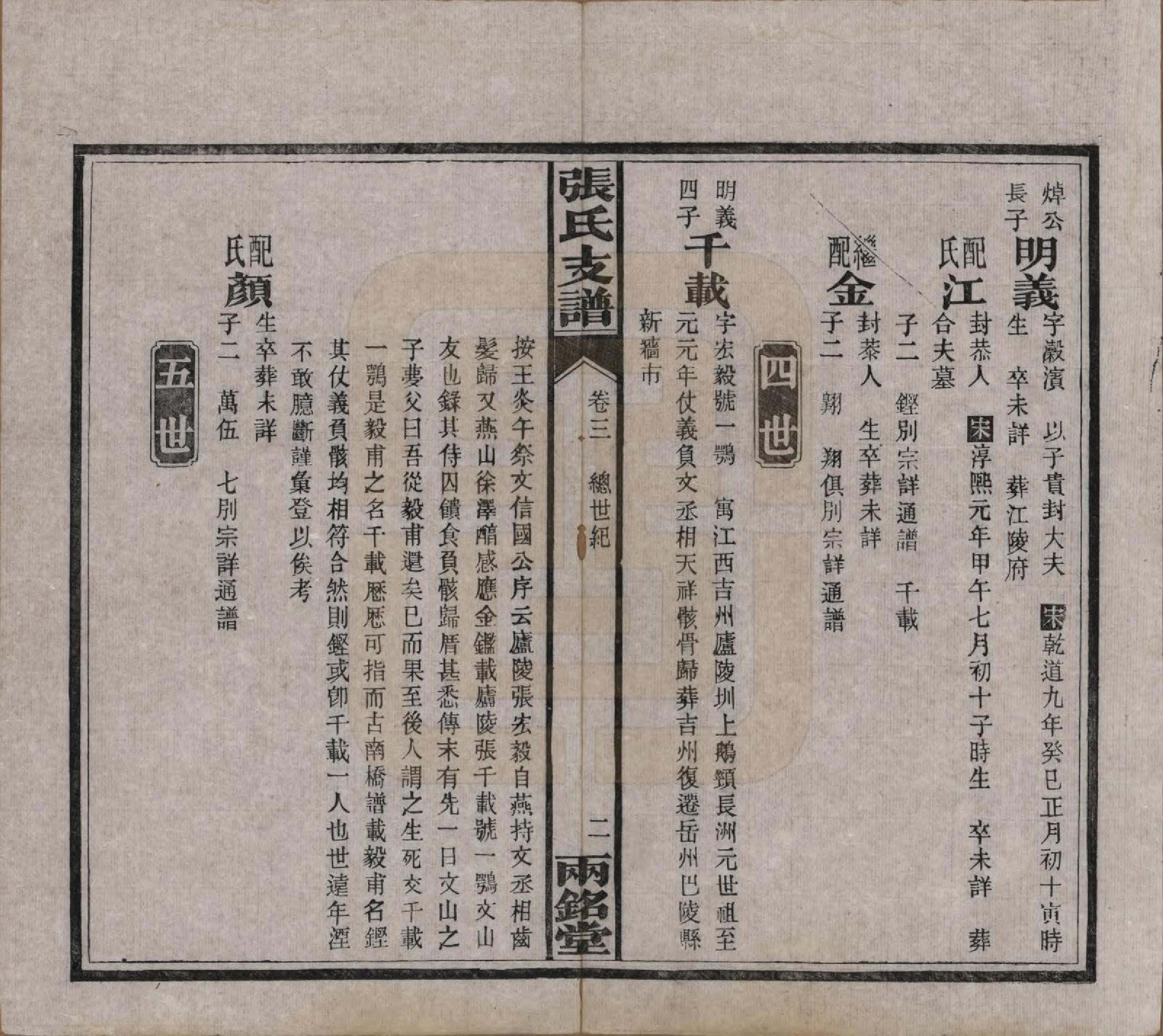 GTJP2085.张.湖南长沙.星堂坝张氏支谱.民国八年(1919)_003.pdf_第2页