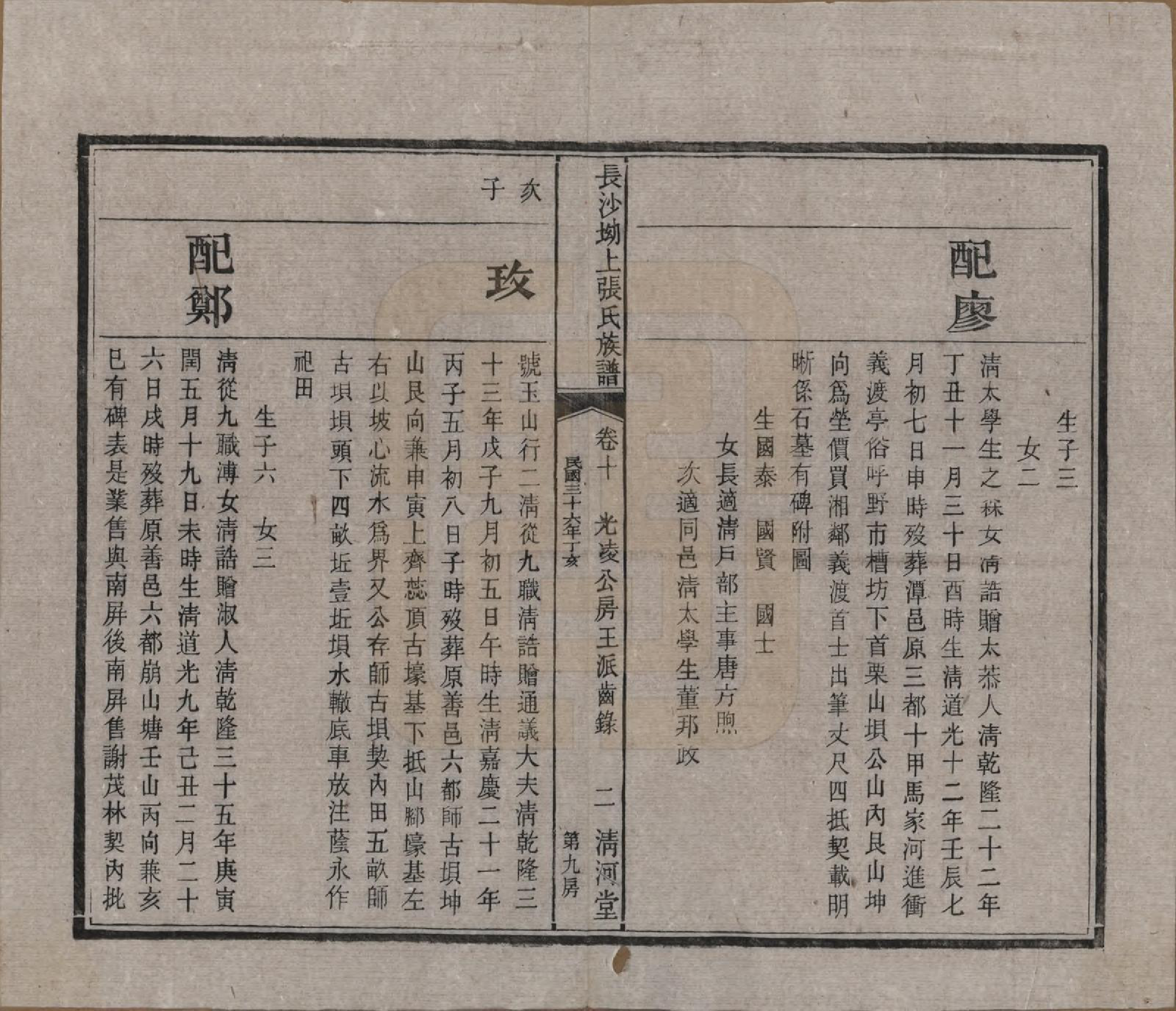 GTJP2110.张.湖南长沙.长沙坳上张氏族谱.民国三十六年(1947)_010.pdf_第3页