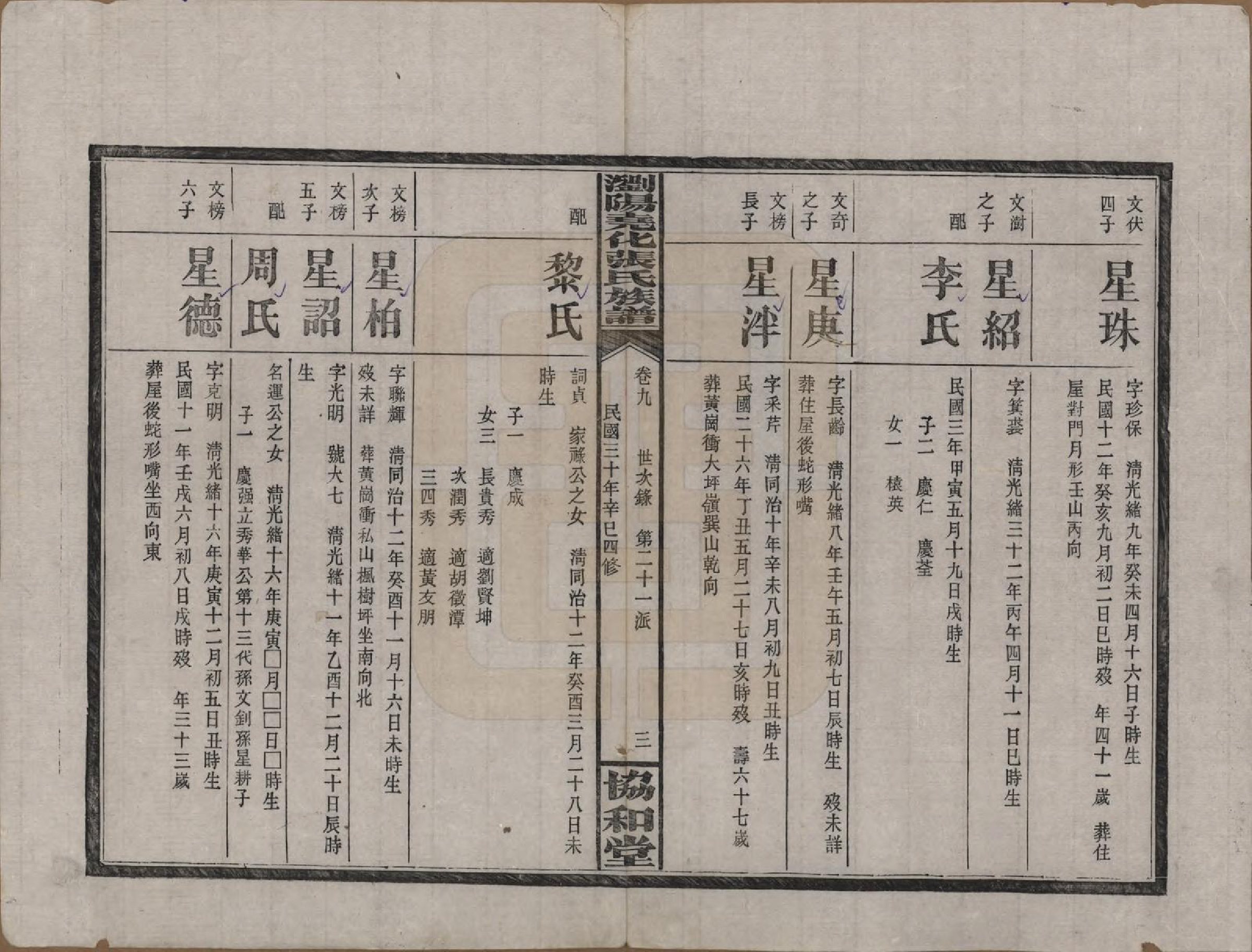 GTJP2114.张.湖南浏阳.浏阳尧化张氏族谱.民国三十年(1941)_009.pdf_第3页