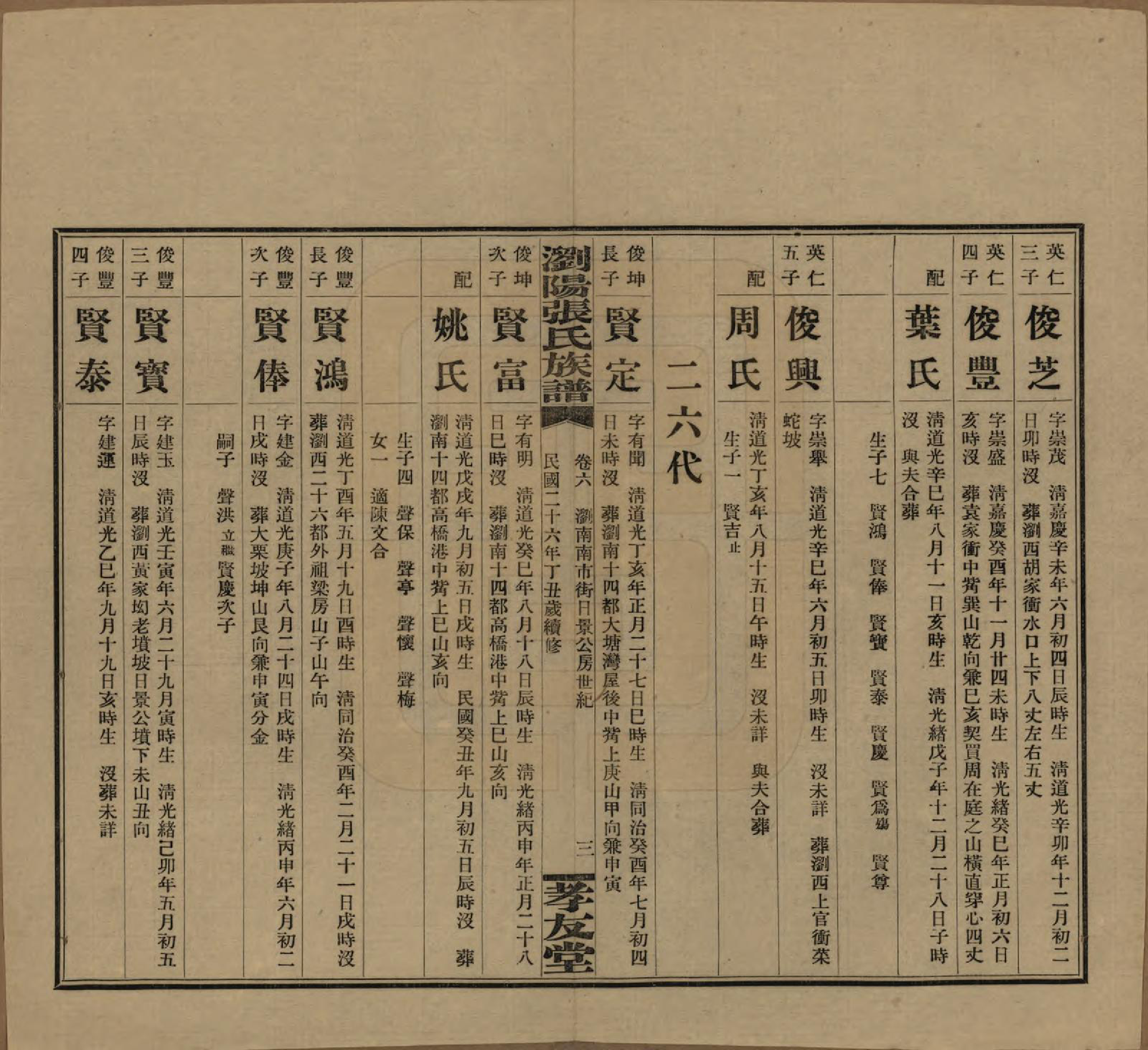 GTJP2120.张.湖南浏阳.浏阳张氏族谱.民国三十一年(1942)_006.pdf_第3页