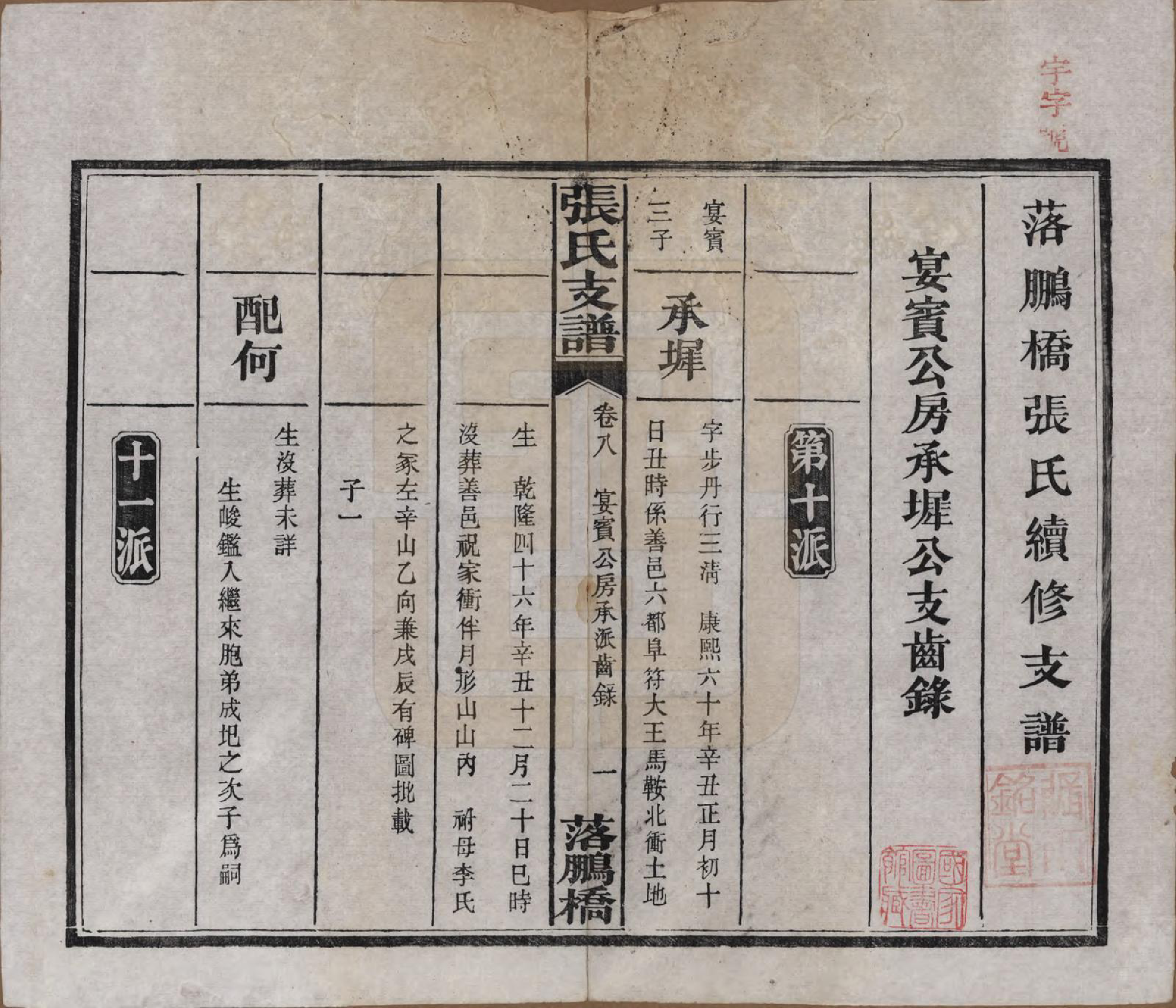 GTJP2139.张.湖南长沙.落鹏桥张氏支谱.民国四年(1915)_008.pdf_第2页