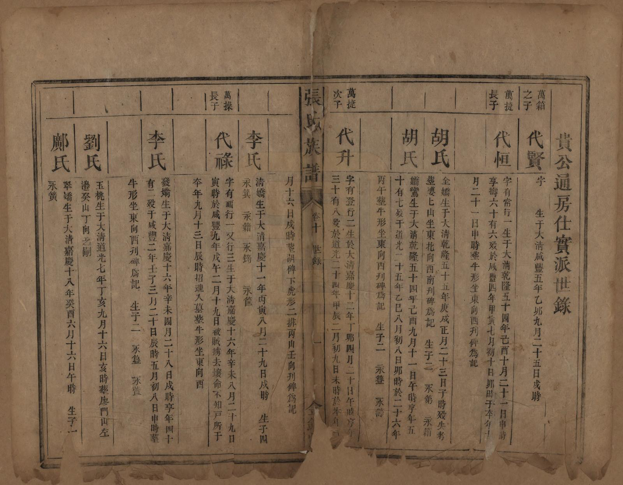 GTJP2176.张.湖南永兴.张氏族谱十二卷首一卷.清咸丰十一年（1861）_010.pdf_第1页