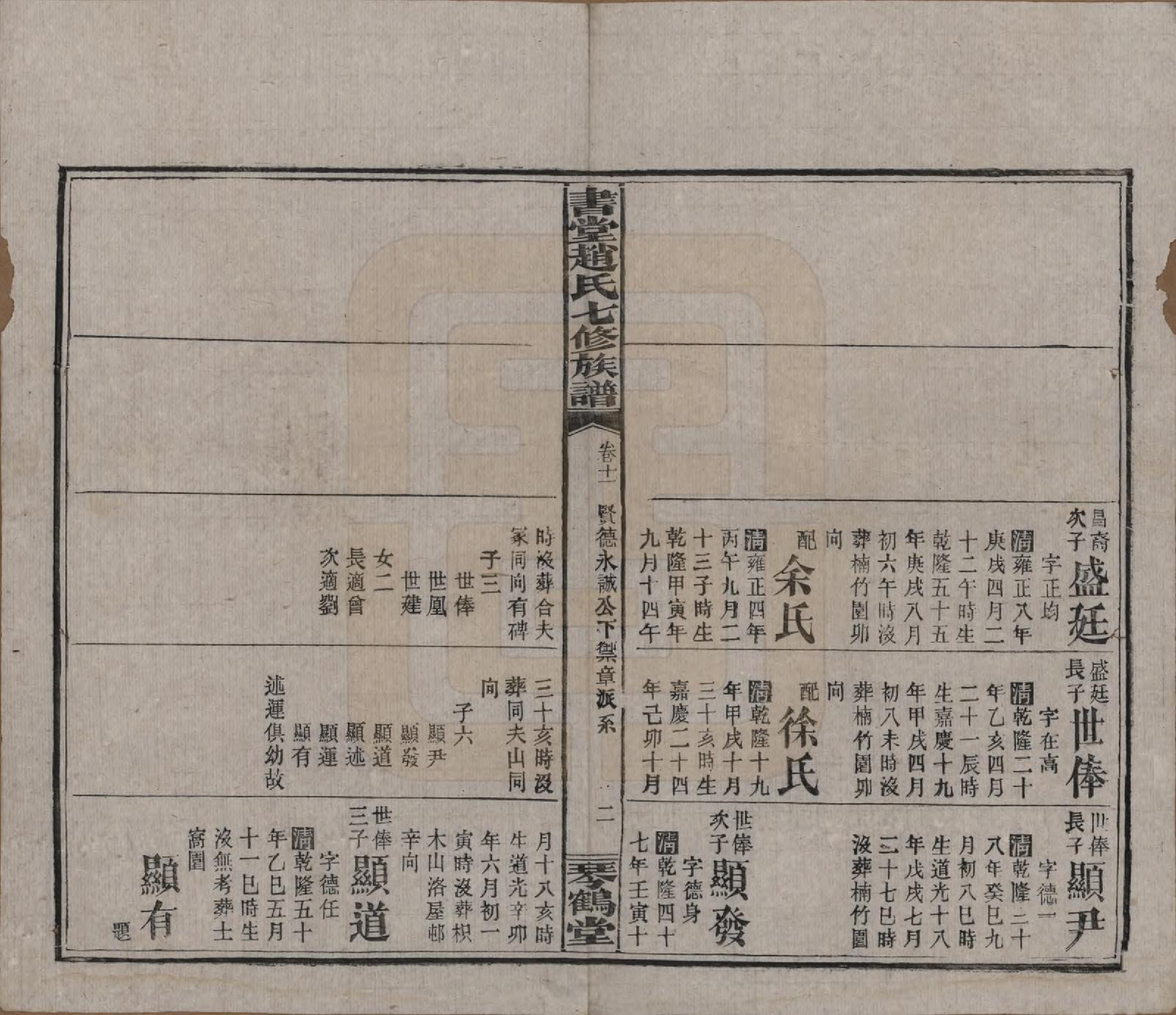 GTJP2219.赵.湖南益阳.书堂赵氏七修族谱二十一卷卷首二卷末三卷.民国十八年（1929）_011.pdf_第2页