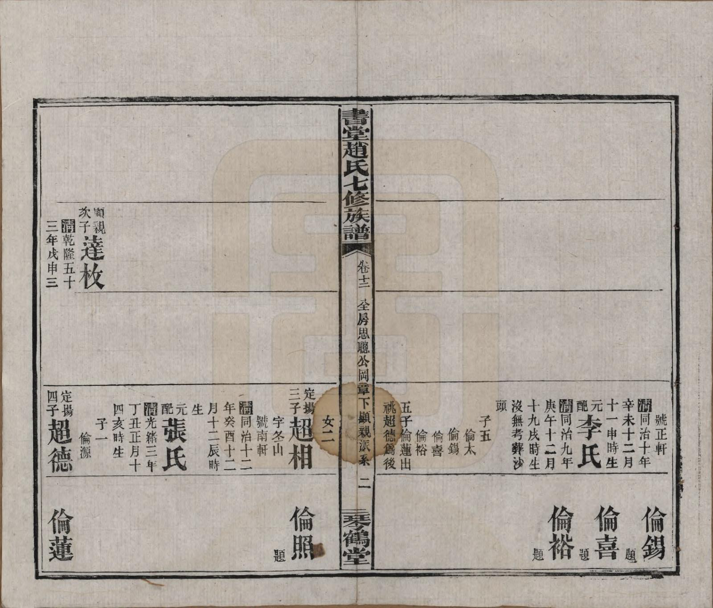 GTJP2219.赵.湖南益阳.书堂赵氏七修族谱二十一卷卷首二卷末三卷.民国十八年（1929）_012.pdf_第2页