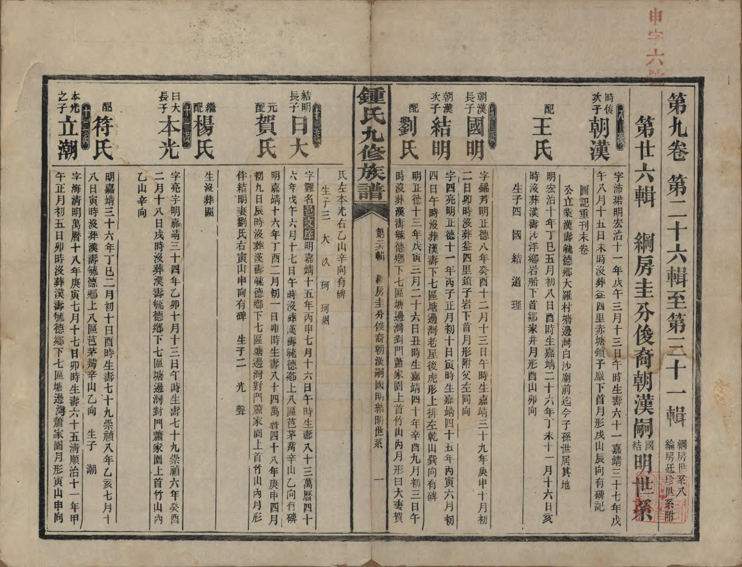 GTJP2255.锺.湖南益阳.锺氏九修族谱.民国36年[1947]_009.pdf_第1页