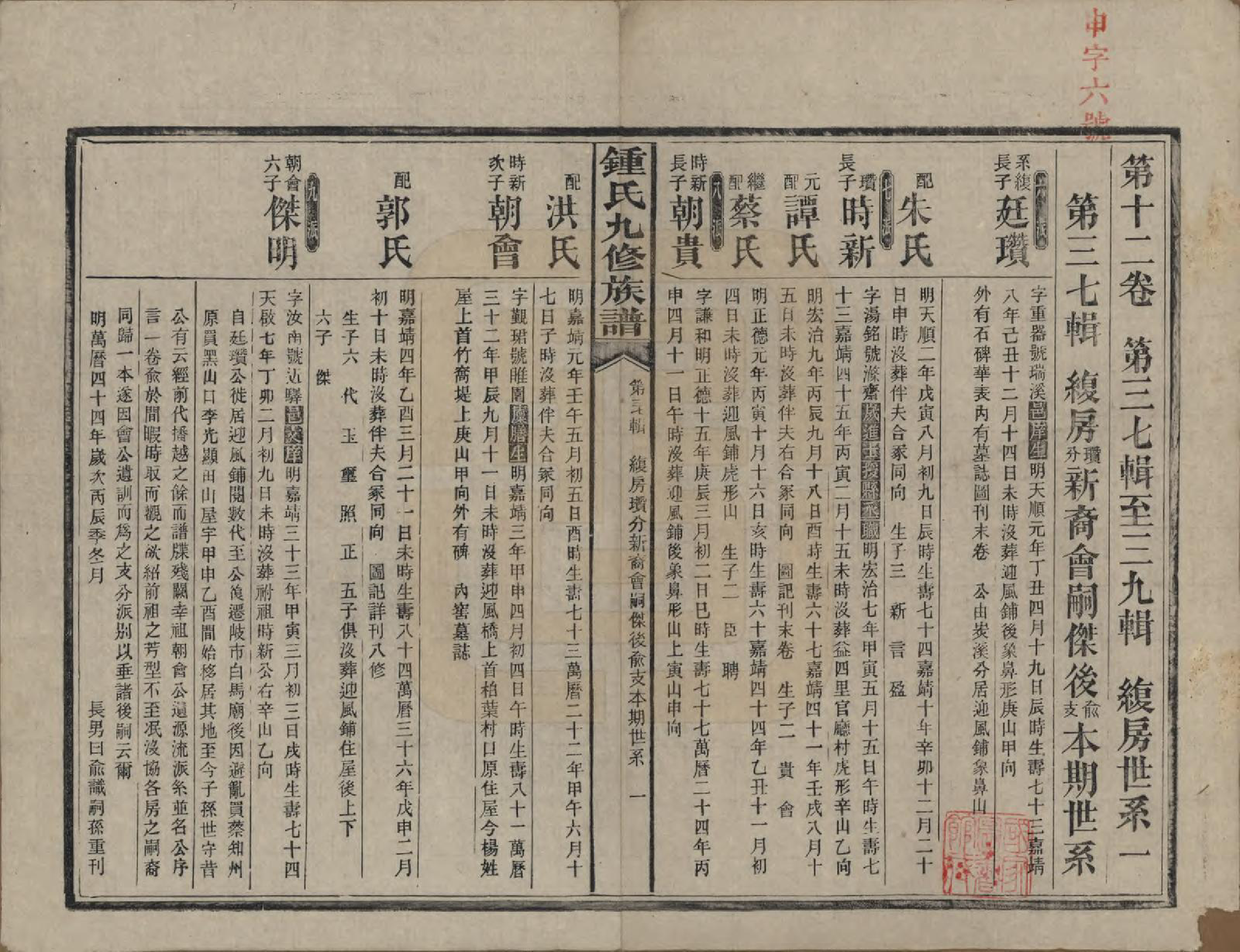 GTJP2255.锺.湖南益阳.锺氏九修族谱.民国36年[1947]_012.pdf_第1页