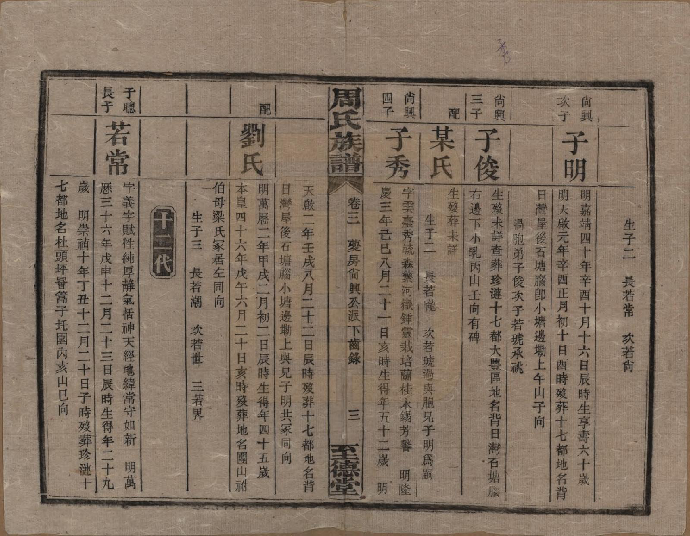 GTJP2277.周.湖南湘乡.薛渡周氏三修族谱.民国11年(1922)_003.pdf_第3页