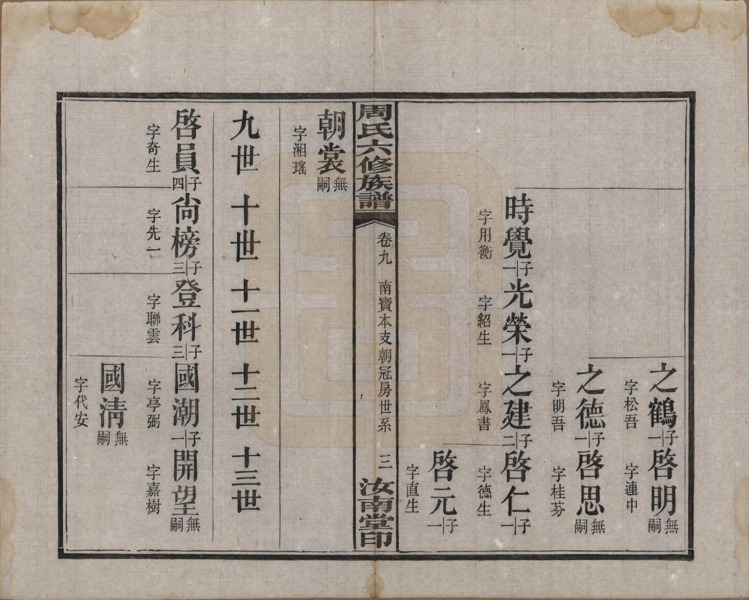 GTJP2279.周.湖南长沙.长沙榔黎周氏六修族谱.民国12年[1923]_009.pdf_第3页