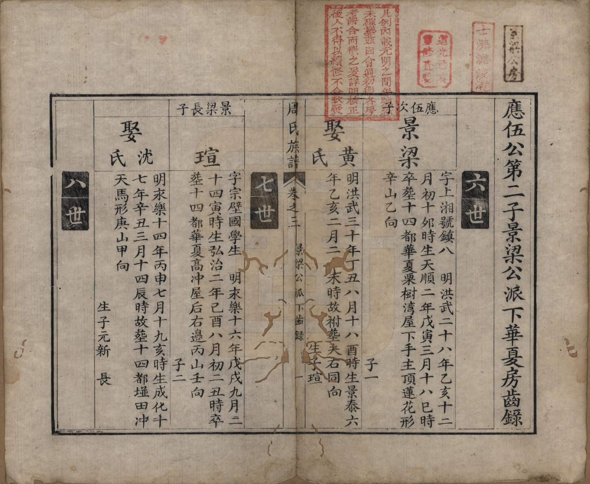 GTJP2344.周.湖南湘乡.华夏周氏族谱三卷首一卷.清乾隆四十七年（1802）_003.pdf_第1页