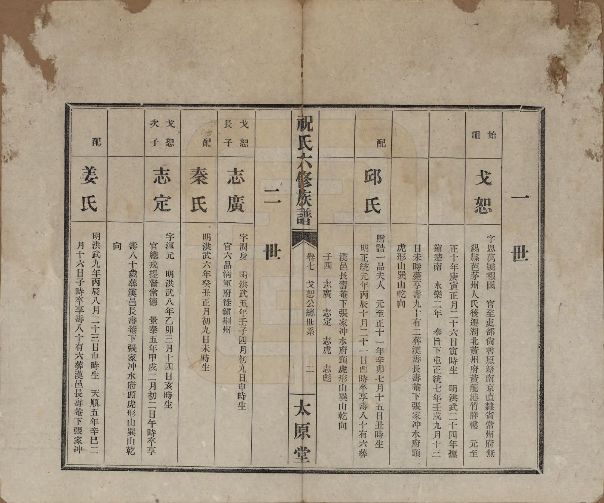 GTJP2360.祝.湖南常德、沅江.汉沅祝氏六修族谱.民国35年[1946]_007.pdf_第2页