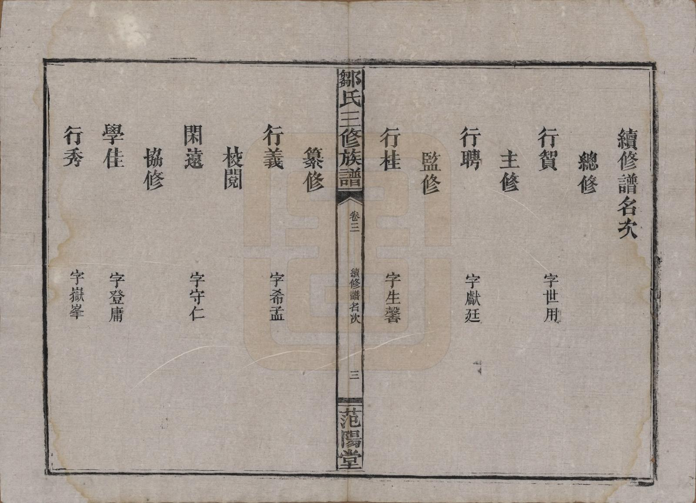 GTJP2371.邹.湖南益阳.邹氏三修族谱.民国二十年(1931)_003.pdf_第2页