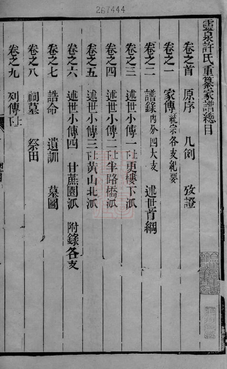 0394.灵泉许氏重纂家谱： 十二卷，首一卷，末一卷：[海宁].pdf_第2页