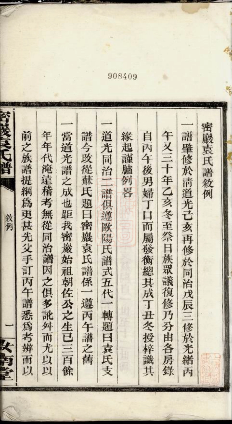 4717.密岩袁氏谱： 十二卷，首一卷，末一卷：[湘阴].pdf_第3页